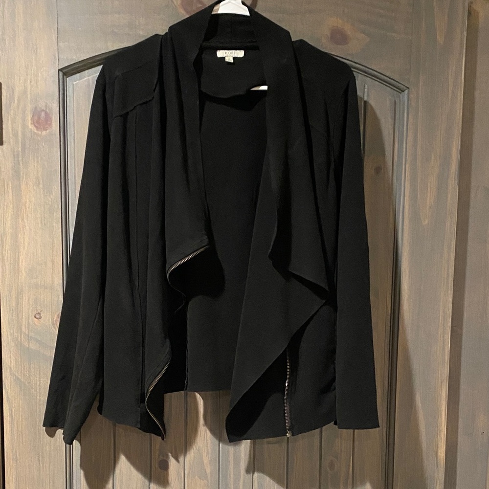 Kori Black Draped Women's Blazer